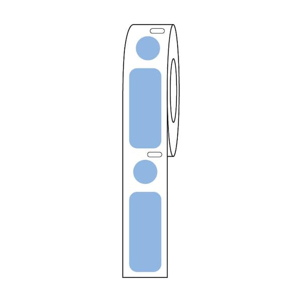 Label/Dot Combo Roll, Cryo, Direct Thermal, 33x13mm & 9.5mm Dot, for 2.0mL Tubes, Green, 500PK